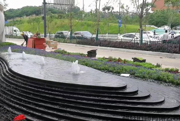 中国黑石材喷泉案例